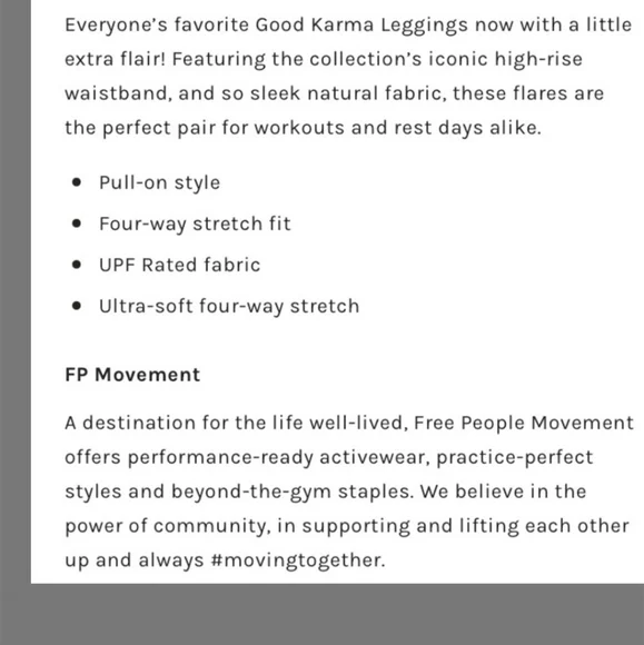 Free People Good Karma High Waist Flare Pants Bottoms NEW - Picture 6 of 7